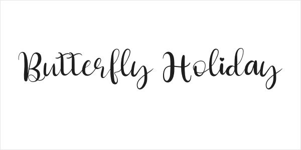 Butterfly Holiday Logo
