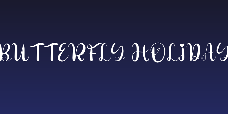 Butterfly Holiday Social Header