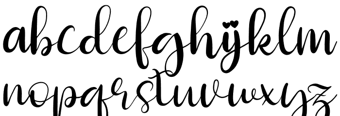 Butterfly Holiday Font LOWERCASE