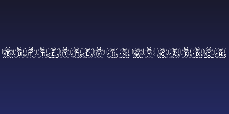 Butterfly In My Garden Social Header