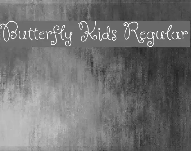Butterfly Kids Regular Example 3