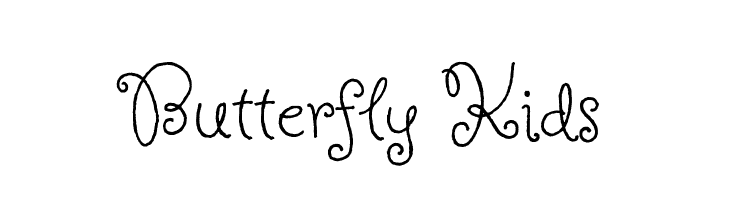 Butterfly Kids  les polices de caractères gratuit tlcharger