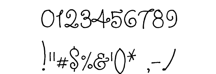 Butterfly Kids Font OTHER CHARS