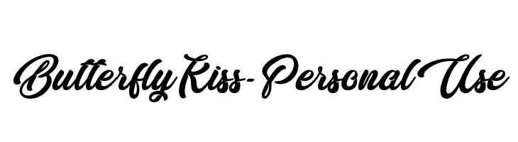 Butterfly Kiss - Personal Use  Скачать бесплатные шрифты