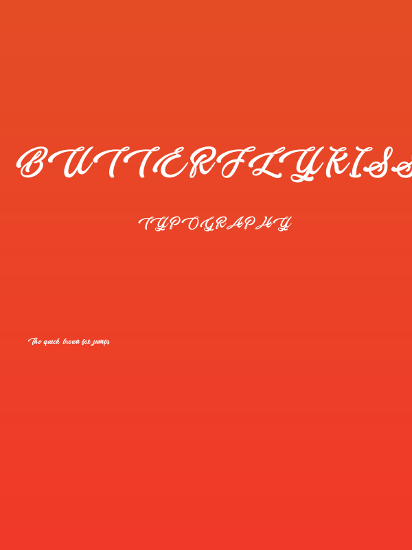 Butterfly Kiss - Personal Use Poster