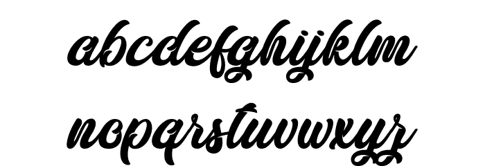 Butterfly Kiss - Personal Use Font LOWERCASE
