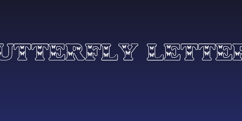 Butterfly Letters Social Header