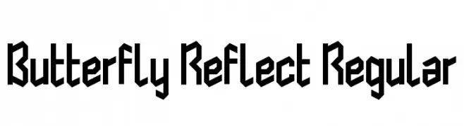 Butterfly Reflect Regular  baixar fontes gratis