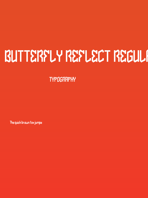 Butterfly Reflect Regular Poster