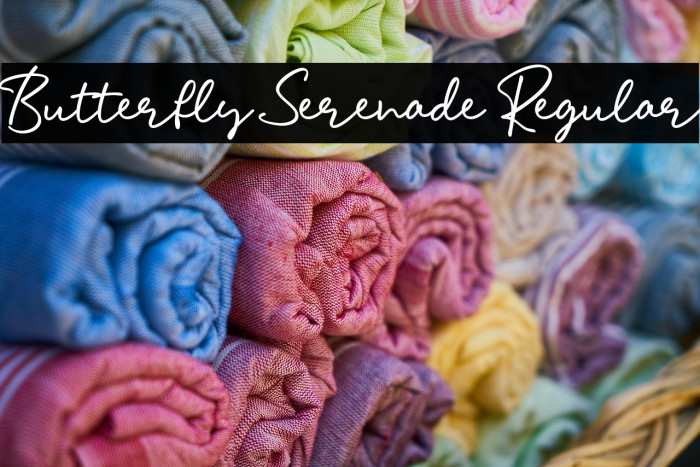 Butterfly Serenade Regular Polices examples