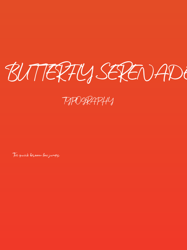 Butterfly Serenade Regular Poster