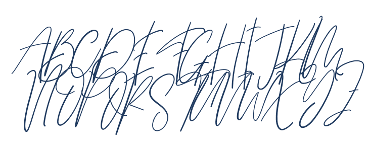 Butterfly Signature Uppercase
