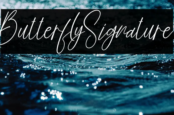 Butterfly Signature Example 1
