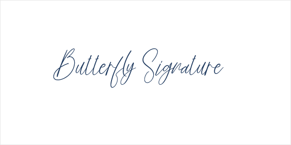 Butterfly Signature Logo
