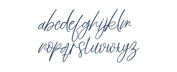 Butterfly Signature Lowercase