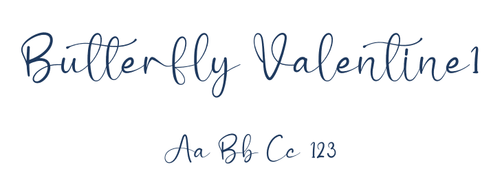 Butterfly Valentine1 Font Preview
