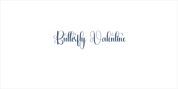 Butterfly Valentine Logo