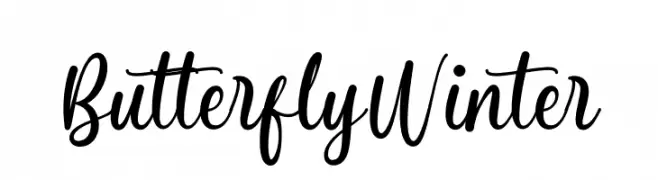 Butterfly Winter  font caratteri gratis