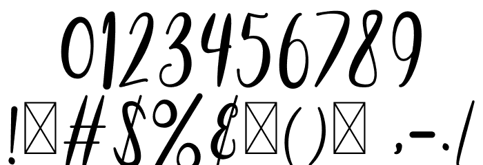Butterfly Winter Font OTHER CHARS