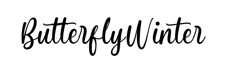 Butterfly Winter  font caratteri gratis