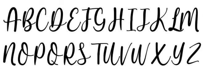 Butterfly Winter Font Litere mari