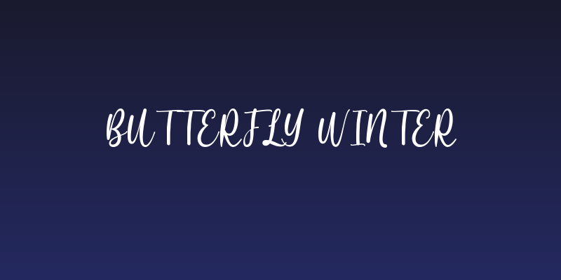 Butterfly Winter Social Header