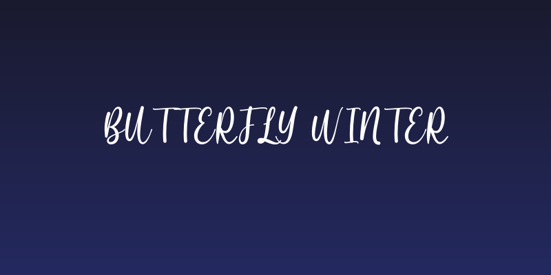 Butterfly Winter Social Header