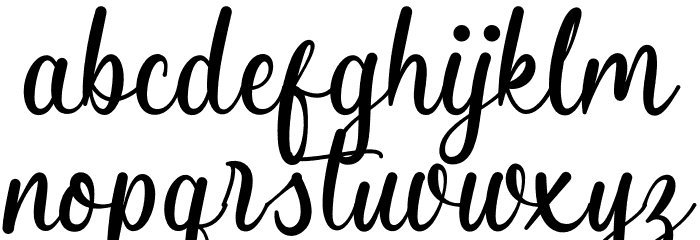 Butterfly Winter Font LOWERCASE