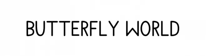 Butterfly World  Frei Schriftart Herunterladen