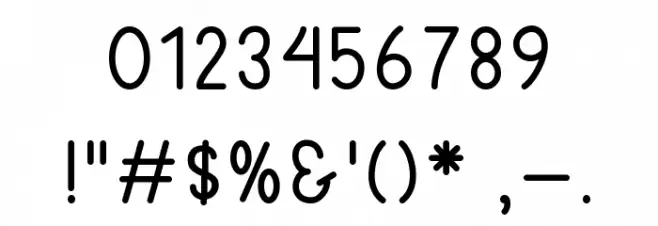 Butterfly World Font OTHER CHARS