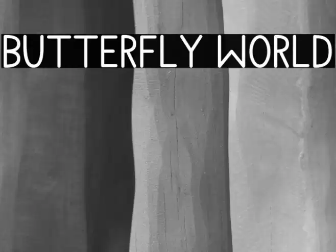 Butterfly World Font examples