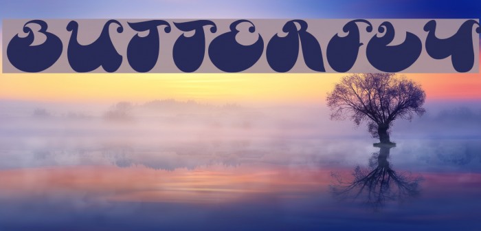 Butterfly Font examples