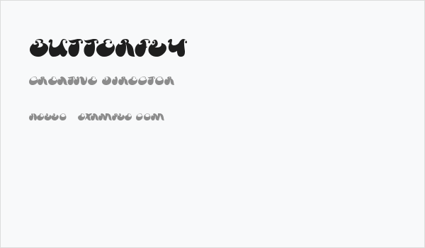 Butterfly Business Card