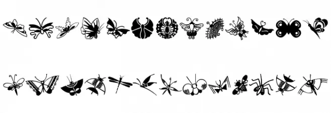 ButterflyAndCo خط أحرف صغيرة