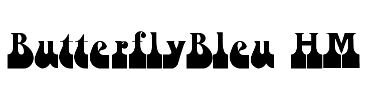 ButterflyBleu HM  フリーフォントのダウンロード