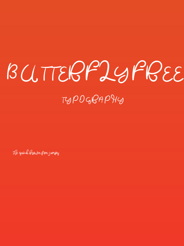 ButterflyFreeRegular Poster