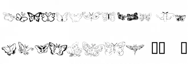 ButterflyHeaven Fonte MAIÚSCULAS