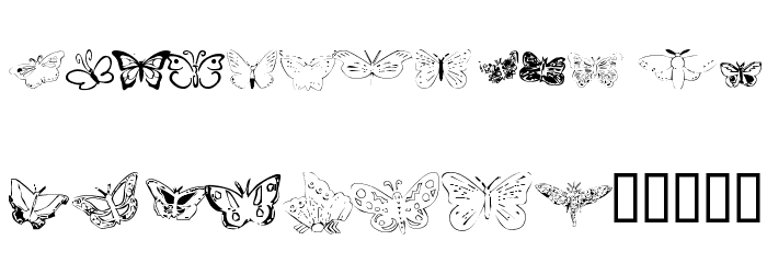 ButterflyHeaven Font LOWERCASE