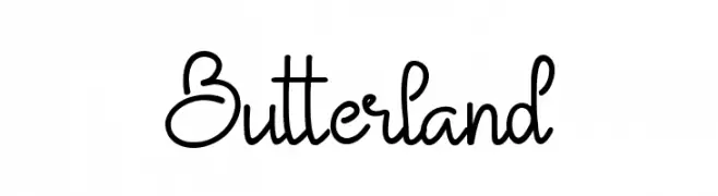 Butterland  नि: शुल्क फ़ॉन्ट्स डाउनलोड