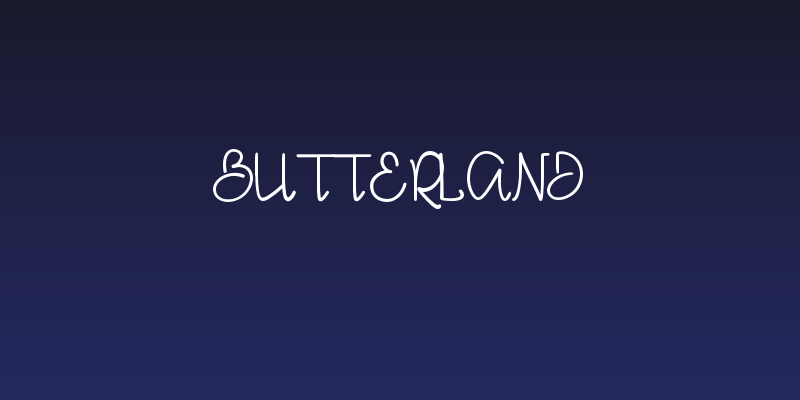 Butterland Social Header