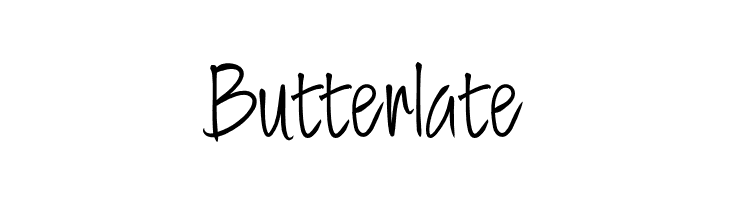 Butterlate  baixar fontes gratis