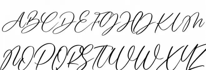 Butterline フォント 大文字