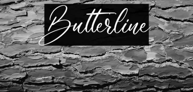 Butterline Font examples