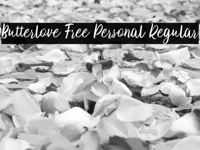 Butterlove Free Personal Regular Font examples