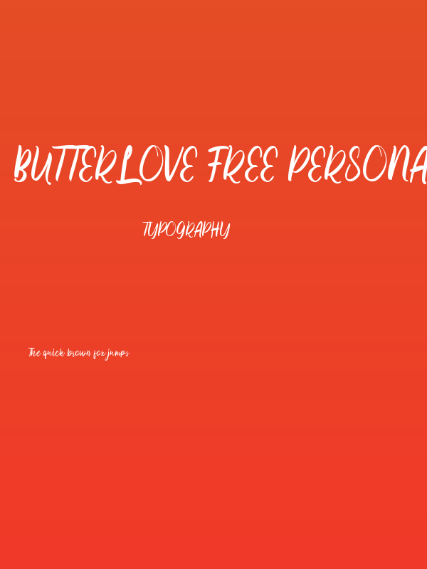 Butterlove Free Personal Regular Poster