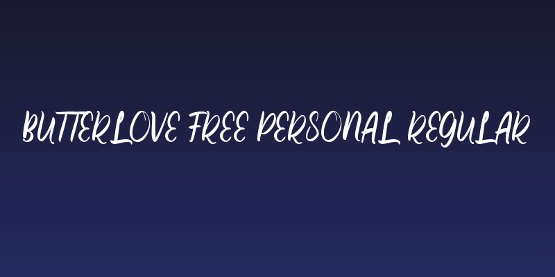 Butterlove Free Personal Regular Social Header