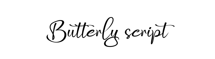 Butterly script  font caratteri gratis