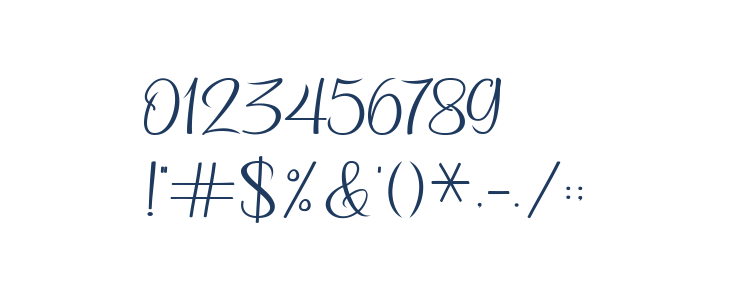 Butterly script Other Characters