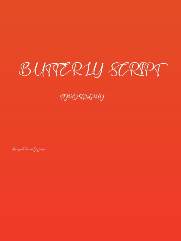 Butterly script Poster
