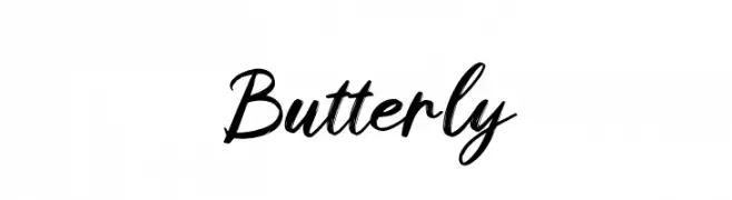 Butterly  フリーフォントのダウンロード